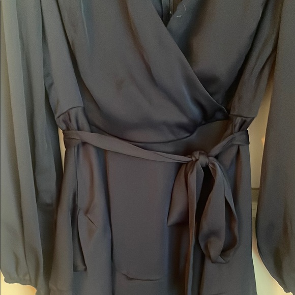 Alter’d State Navy Blue Wrap Tie Romper - Picture 3 of 4